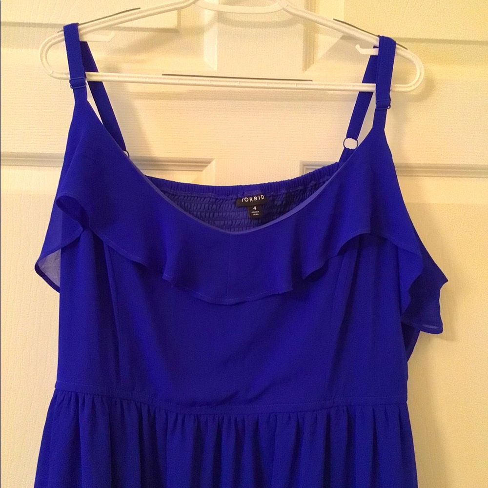Torrid size 4 Royal blue dress